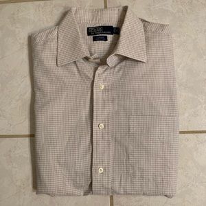 Ralph Lauren Gray Checkered Curham Shirt Men’s (L)
